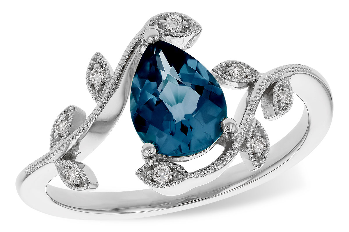 D329-40511: LDS RG 1.20 LONDON BLUE TOPAZ 1.26 TGW (8x6MM LBT)