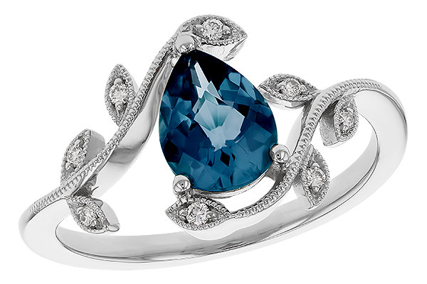 D329-40511: LDS RG 1.20 LONDON BLUE TOPAZ 1.26 TGW (8x6MM LBT)