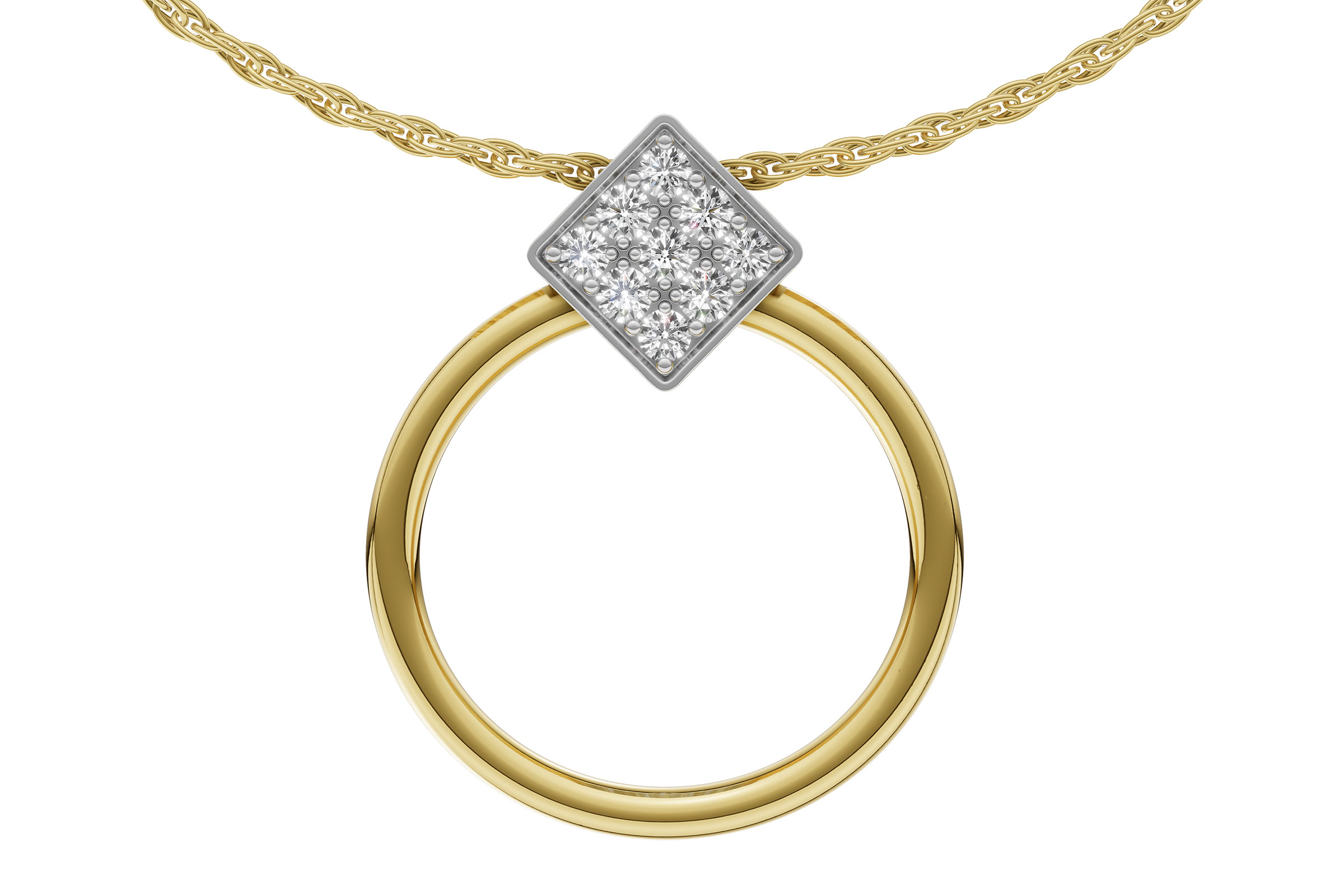 D330-28666: NECKLACE .25 TW