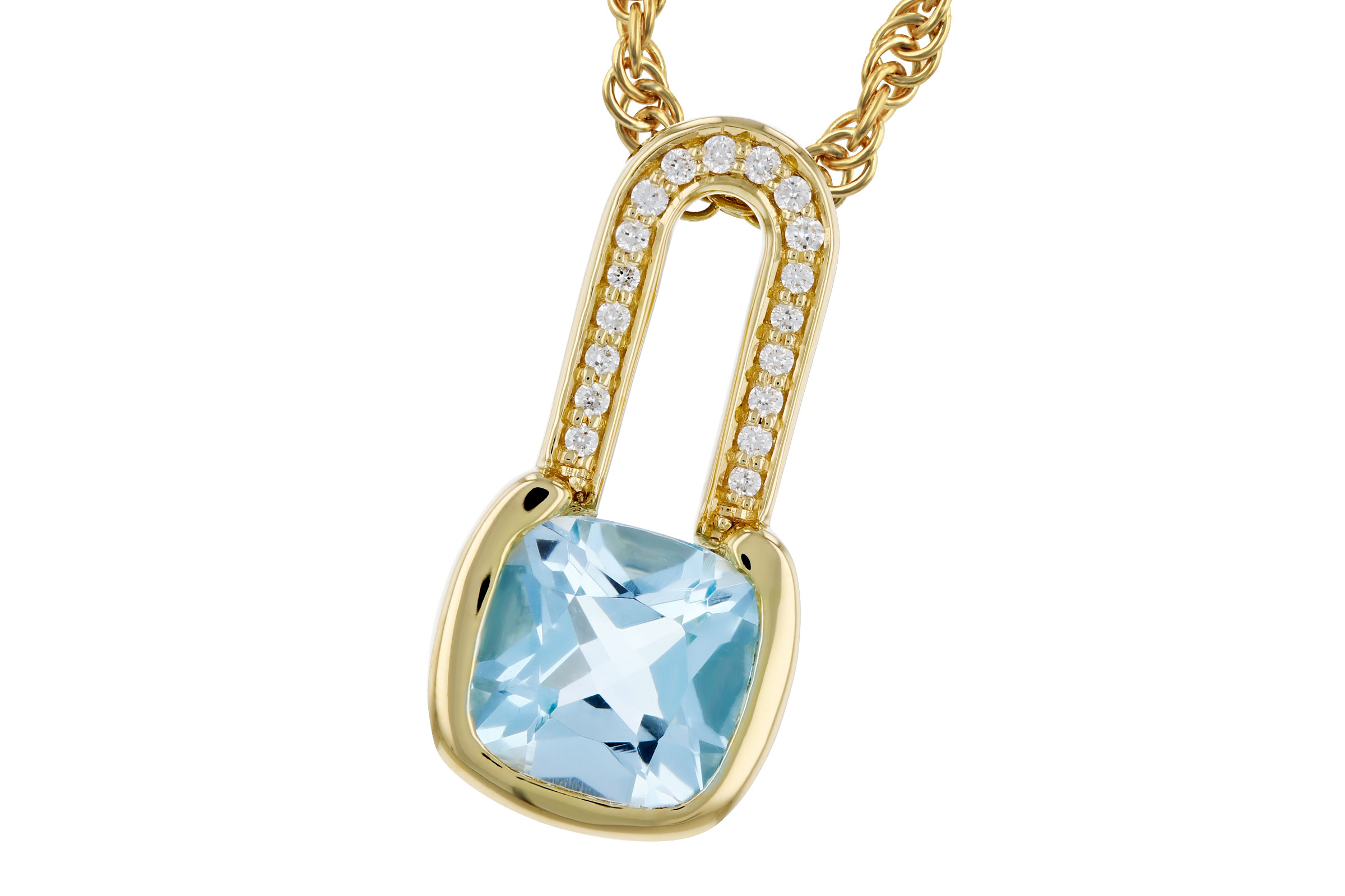 D330-30466: NECKLACE .91 SKY BLUE TOPAZ .95 TGW (6MM BT)