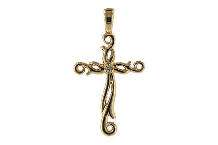E061-22311: CROSS PENDANT .01 BR