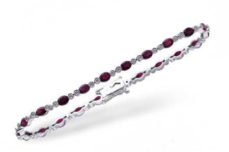 E238-54111: BRACELET 4.08 RUBY 4.55 TGW