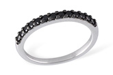 E240-30520: LDS WED RG .29 BLK DIAS TW
