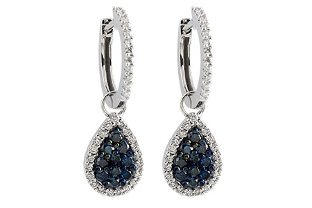 E241-26856: EARR .50 BLUE DIA .95 TW