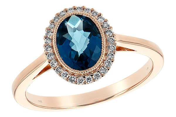 E243-92293: LDS RG 1.27 LONDON BLUE TOPAZ 1.42 TGW