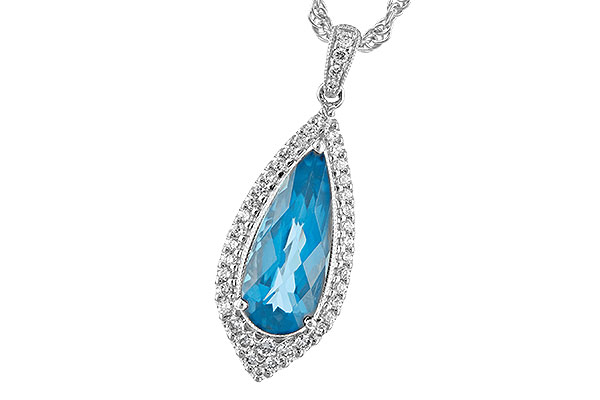 E243-94111: NECK 2.40 BLUE TOPAZ 2.65 TGW