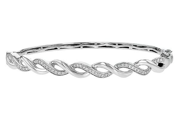 E243-95956: BANGLE BRACELET .42 TW
