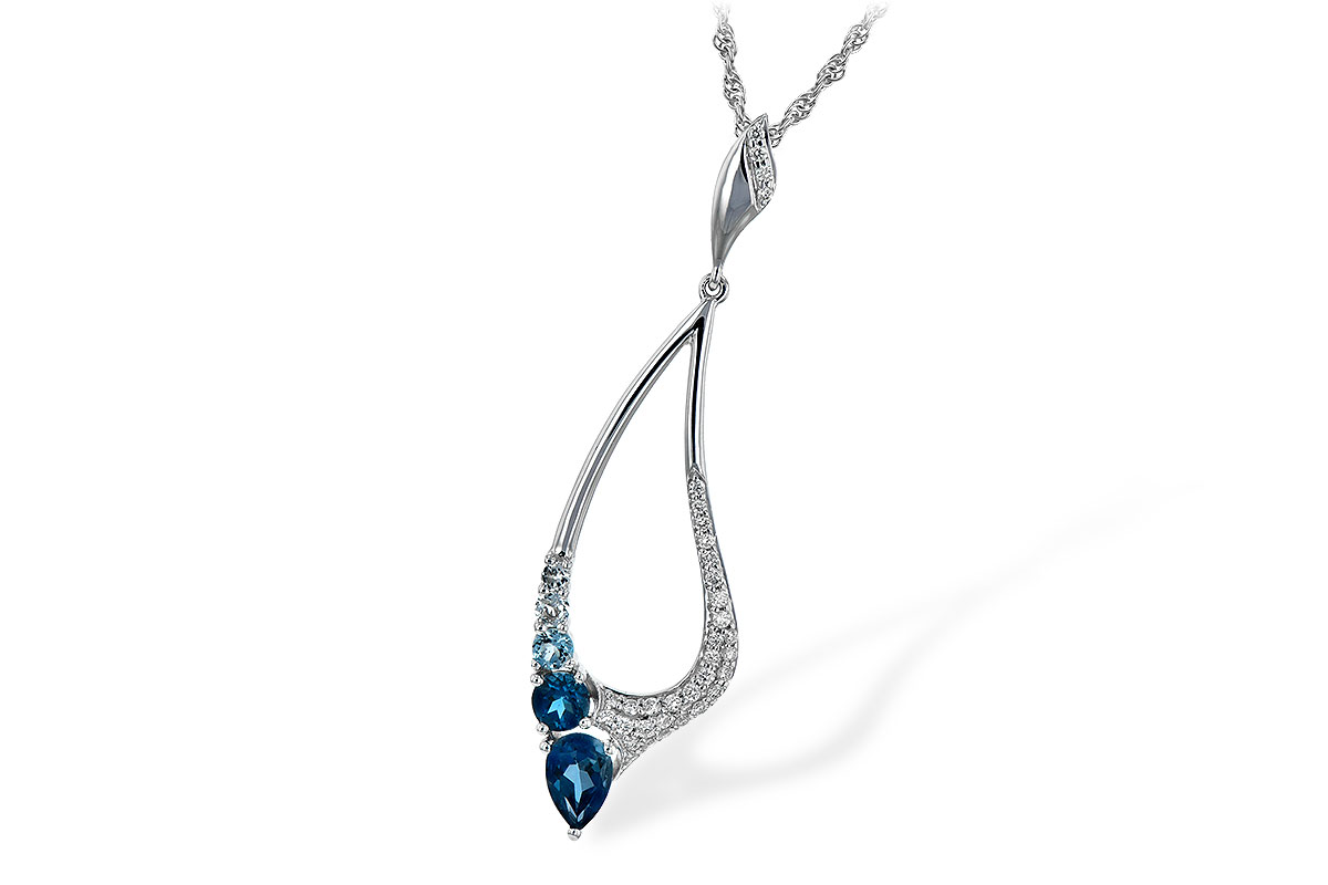 E243-97738: NECK .83 BLUE TOPAZ 1.00 TGW