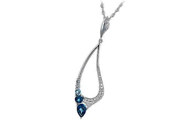 E243-97738: NECK .83 BLUE TOPAZ 1.00 TGW