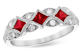 E327-57793: LDS WED RG .55 TW RUBY .70 TGW