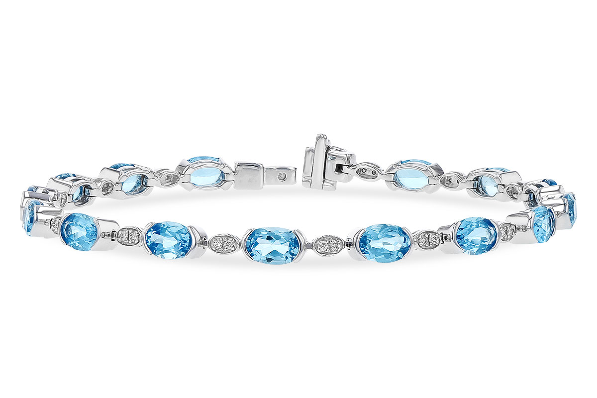 E328-45911: BRACELET 7.80 SWISS BLUE TOPAZ 7.96 TGW