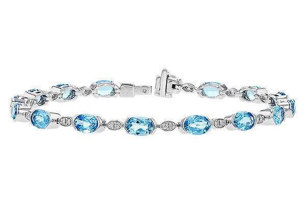 E328-45911: BRACELET 7.80 SWISS BLUE TOPAZ 7.96 TGW