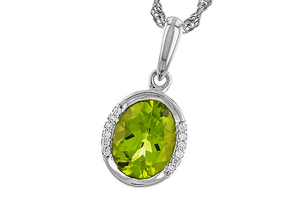 E328-49611: NECKLACE 1.72 TW PERIDOT 1.75 TGW (9x7 PER)