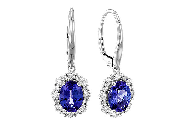 E328-50456: EARR 1.28 TW TANZANITE 1.72 TGW (7x5 OVAL)