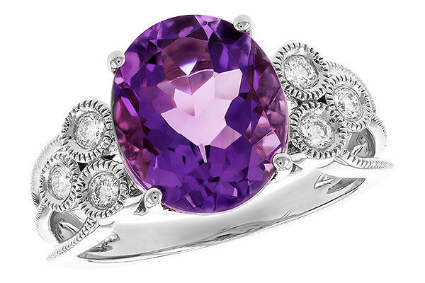 E328-50511: LDS RG 3.90 AMETHYST 4.16 TW (12x10 AMY)