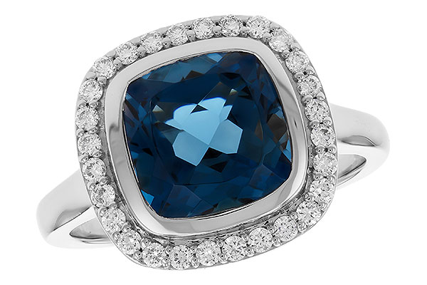 E328-52302: LDS RG 3.85 LONDON BLUE TOPAZ 4.15 TGW (9MM LBT)