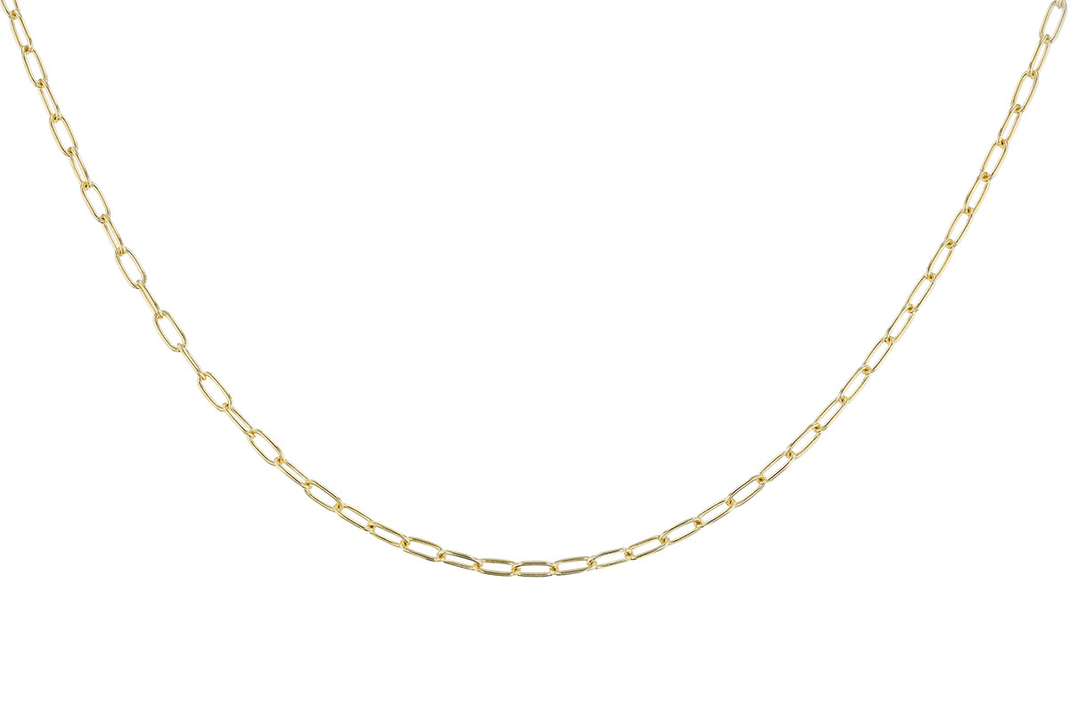 E329-36820: PAPERCLIP SM (16", 2.40MM, 14KT, LOBSTER CLASP)
