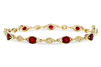 E329-38720: BRACELET 3.68 RUBY 3.92 TGW (7")