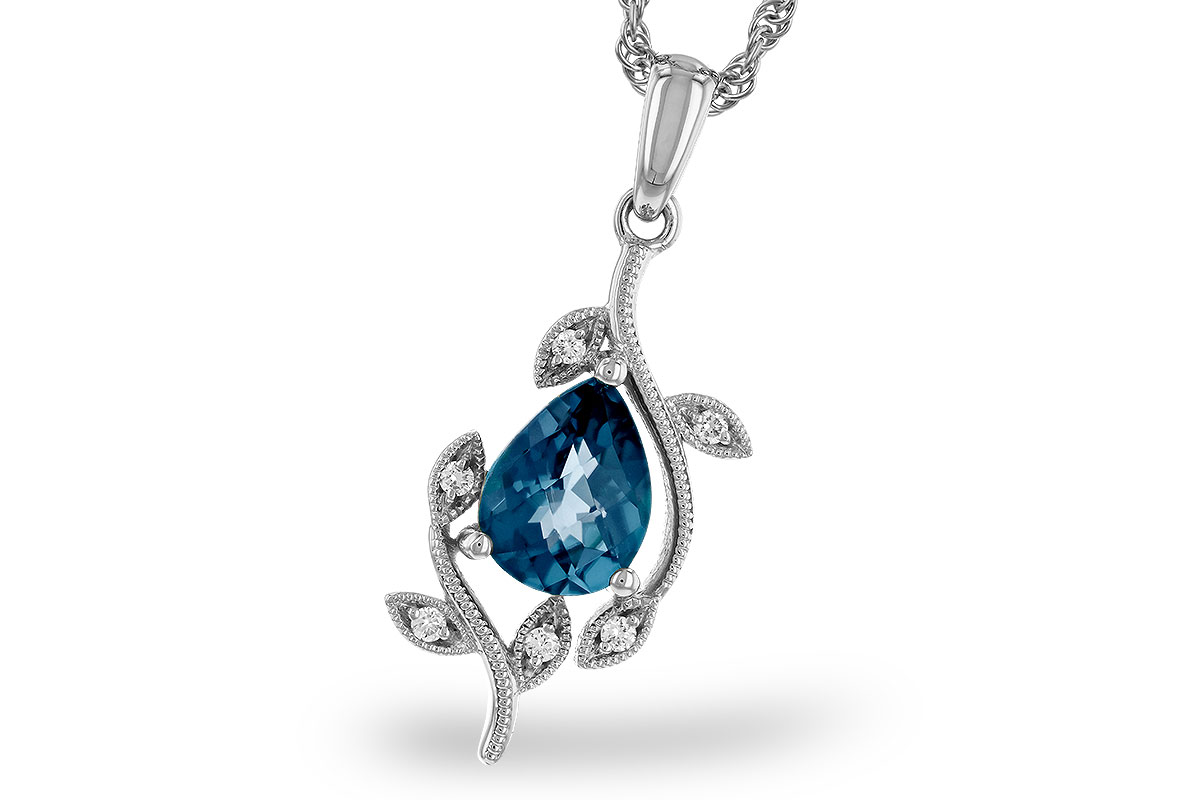 E329-40511: NECK 1.20 LONDON BLUE TOPAZ 1.25 TGW (8x6MM LBT)