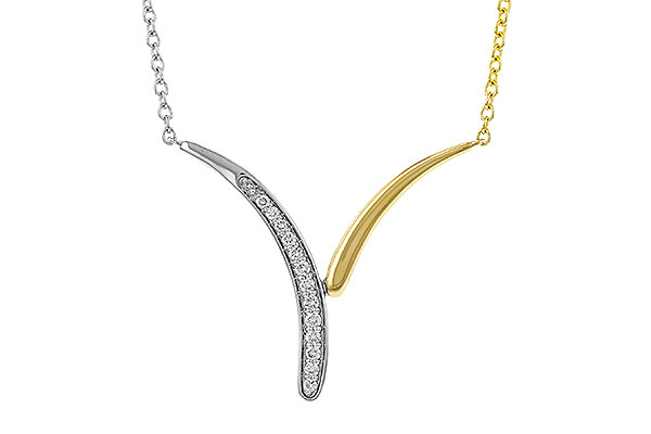 E329-41429: NECKLACE .12 TW (18")