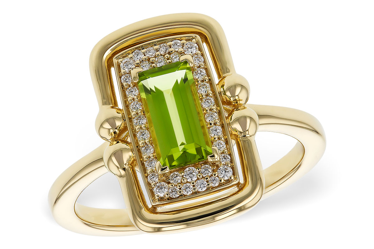 E329-45011: LDS RG .72 PERIDOT .84 TGW (8x4MM PER)