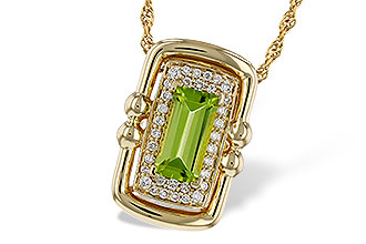 E329-45029: NECKLACE .72 PERIDOT .84 TGW (8x4MM PER)