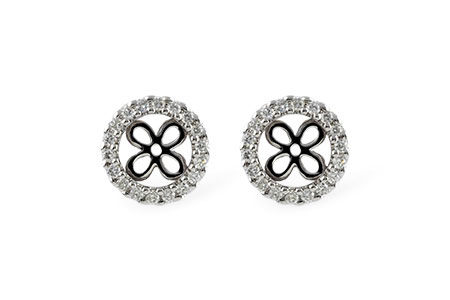 F242-13202: EARRING JACKETS .30 TW (FOR 1.50-2.00 CT TW STUDS)