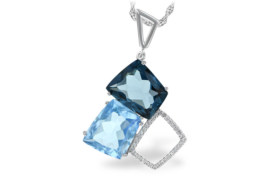 F243-06847: NECK 10.60 BLUE TOPAZ 10.73 TGW