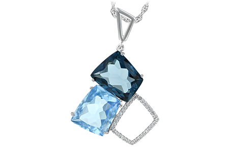 F243-06847: NECK 10.60 BLUE TOPAZ 10.73 TGW