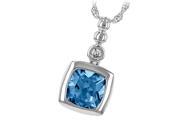 F243-95947: NECK 1.45 BLUE TOPAZ 1.49 TGW