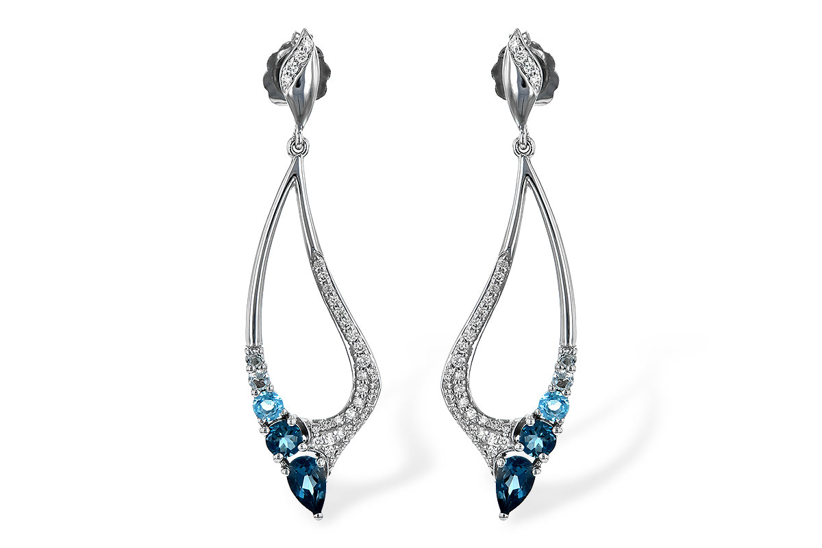 F243-97738: EARR .98 BLUE TOPAZ 1.25 TGW