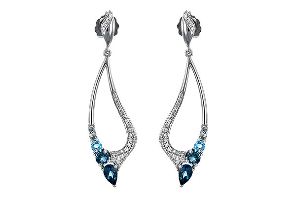 F243-97738: EARR .98 BLUE TOPAZ 1.25 TGW