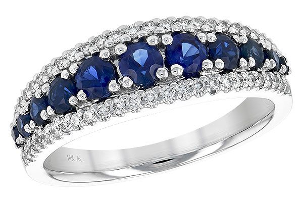 F243-99584: LDS WED RG .93 TW SAPP 1.16 TGW