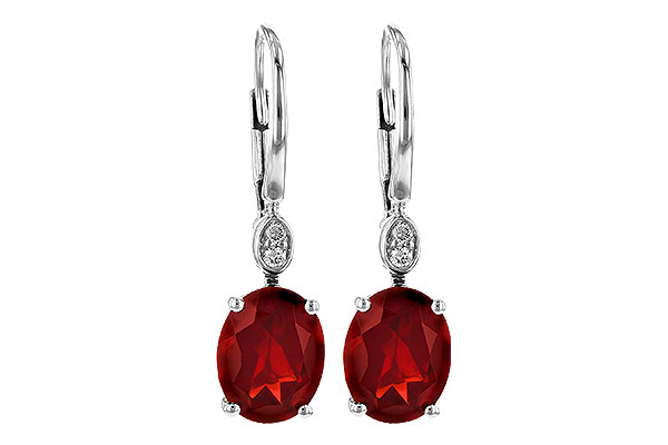 F244-90465: EARR 3.45 TW GARNET 3.50 TGW (9x7MM GAR)