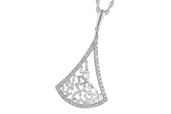 F327-60484: NECKLACE .50 TW
