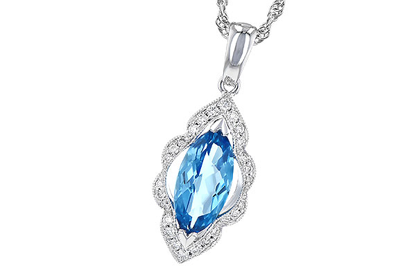 F327-61438: NECK 1.26 BLUE TOPAZ 1.37 TGW