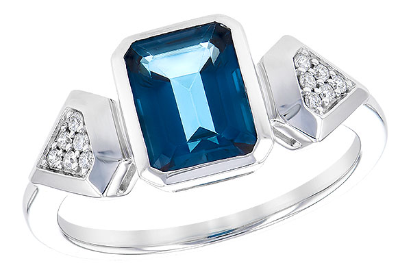 F327-63211: LDS RG 2.03 LONDON BLUE TOPAZ 2.10 TGW