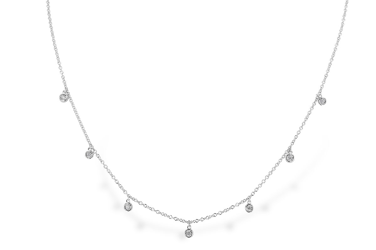 F328-46893: NECKLACE .12 TW (18")
