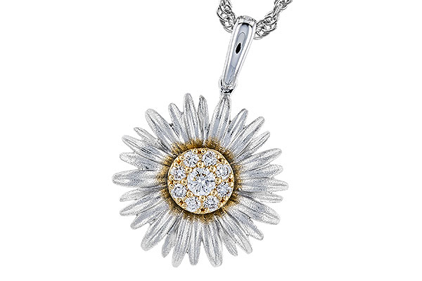 F328-48693: NECKLACE .10 TW