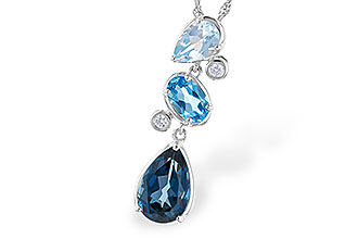 F328-48711: NECK 1.99 TW BLUE TOPAZ 2.02 TGW