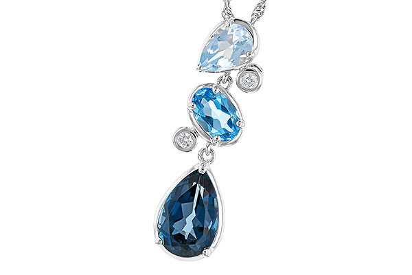 F328-48711: NECK 1.99 TW BLUE TOPAZ 2.02 TGW