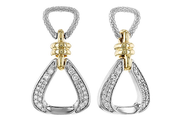 F328-53193: EARRINGS .50 TW