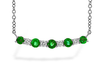 F328-53220: NECK .43 TW EMERALD .55 TGW