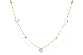 F329-38684: NECKLACE .20 TW (18")