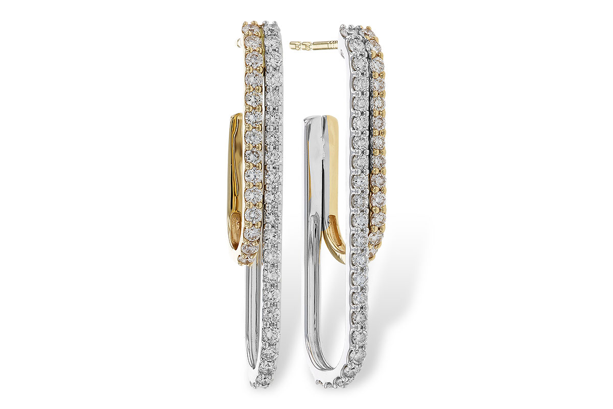 F329-39556: EARRING .98 TW