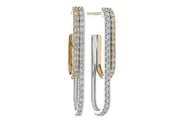 F329-39556: EARRING .98 TW