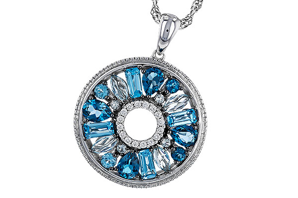 F329-40484: NECKLACE 1.67 BLUE TOPAZ 1.72 TGW