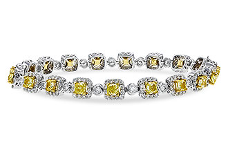 F329-40502: BRACELET 4.37 FANCY YELLOW DIAS 7.12 TW (7")