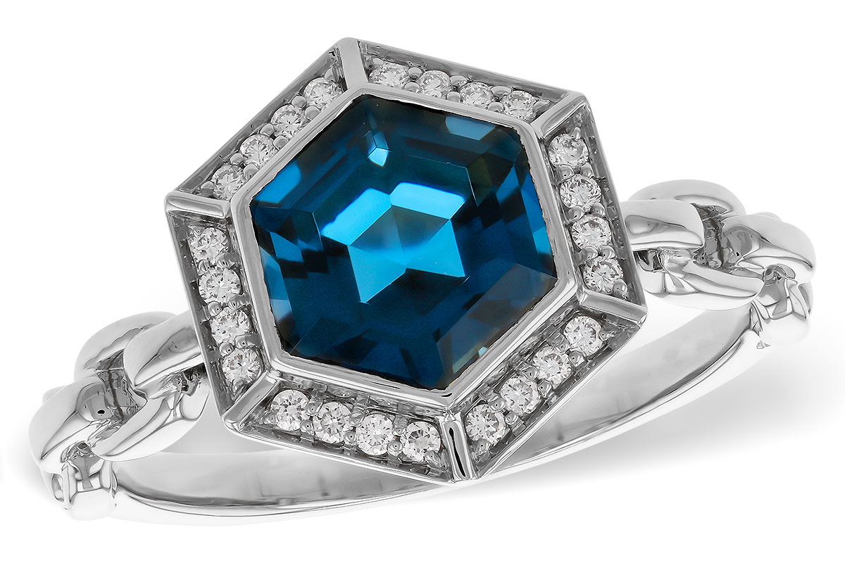 F329-42311: LDS RG 2.03 LONDON BLUE TOPAZ 2.14 TGW (7.5MM LBT)
