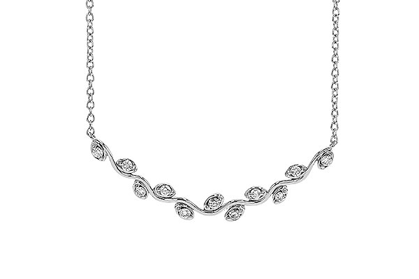F329-44129: NECKLACE .25 TW (18")